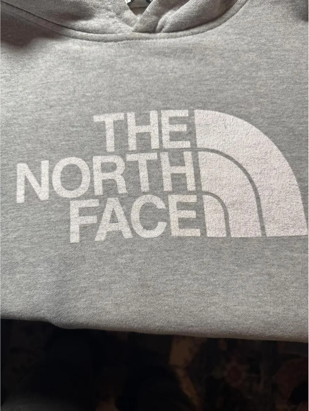 The North Face Men's Gray Hoodie Sweatshirt Large